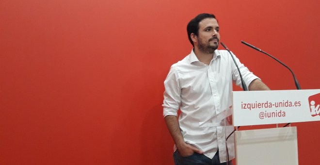 El coordinador general de IU, Alberto Garzón. E.