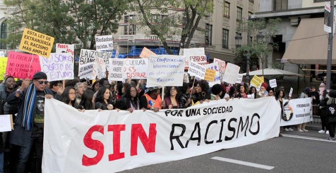 Manifestación "Por una sociedad sin racismo" en Madrid. /EFE