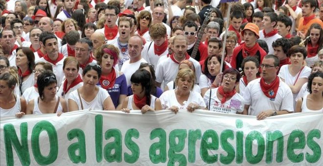 No a las agresiones sexuales en Sanfermines