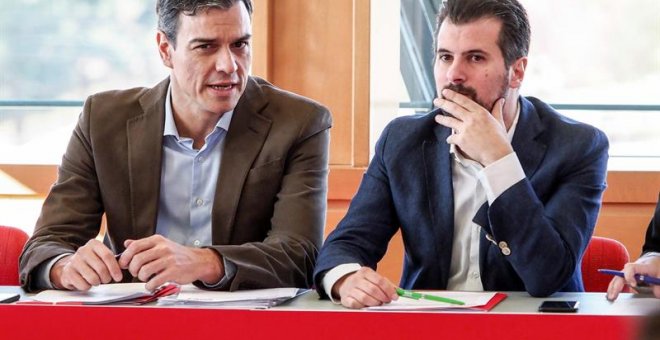 Pedro Sánchez, en Valladolid. / EFE