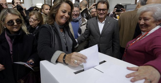 Helena Rakosnik, mujer de Artur Mas. EFE