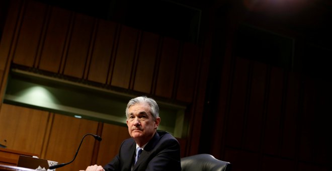 Jerome Powell, en su comparecencia en la Comisión Bancaria del Senado. REUTERS/Joshua Roberts