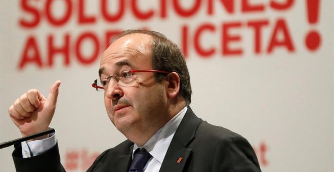 El candidato del PSC a la presidencia de la Generalitat, Miquel Iceta. - EFE