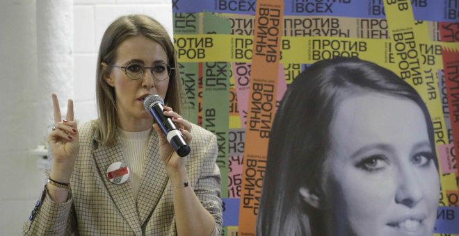 La candidata a las elecciones rusas, Ksenia Sobchak.REUTERS