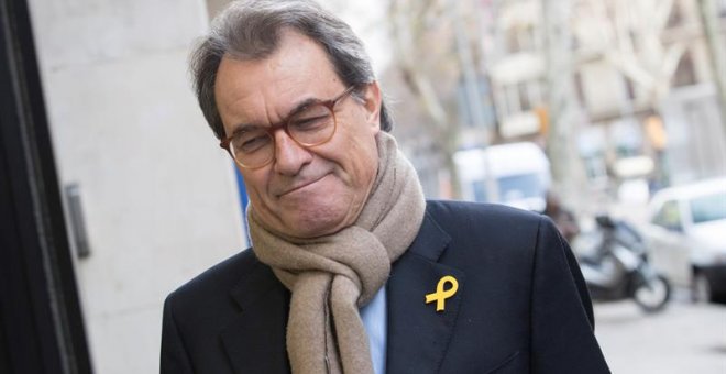 El presidente del PDeCAT, Artur Mas, a su llegada a la reunión del comité nacional del PDeCat este lunes. EFE/Marta Pérez