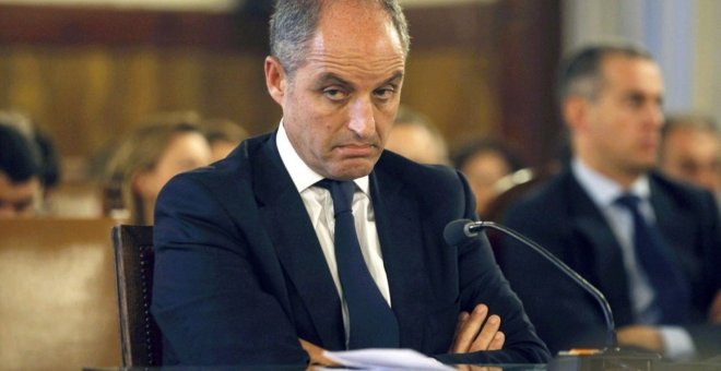 El expresidente valenciano francisco Campas, en el juicio sobre su trajes. EFE