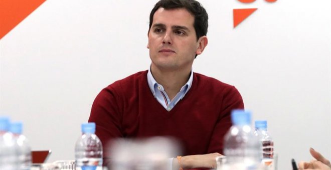 El líder de Ciudadanos Albert Rivera durante la reunión de la ejecutiva del partido en Madrid./EFE