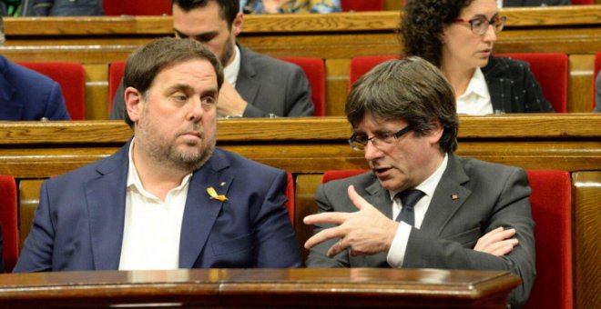 Puigdemont y Junqueras.