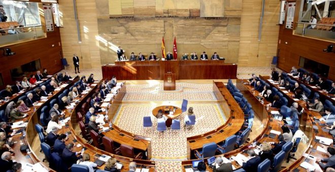 Pleno de la Asamblea de Madrid. EFE