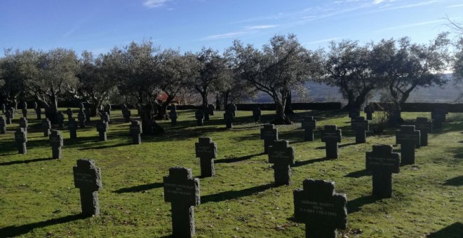 Cementerio militar en el que están enterrados 180 soldados alemanes que murieron en España durante la Primera y Segunda Guerra Mundial ubicado en Cuacos de Yuste, Extremadura.