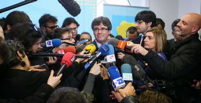 Puigdemont, hace unos días en Bruselas. EFE/Stephanie Lecocq