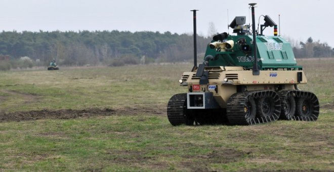 El robot de control de fronteras de Talos, uno de los proyectos que ha recibido financiación comunitaria.