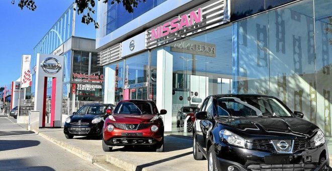 Concesionario de coches en la Palma. EFE