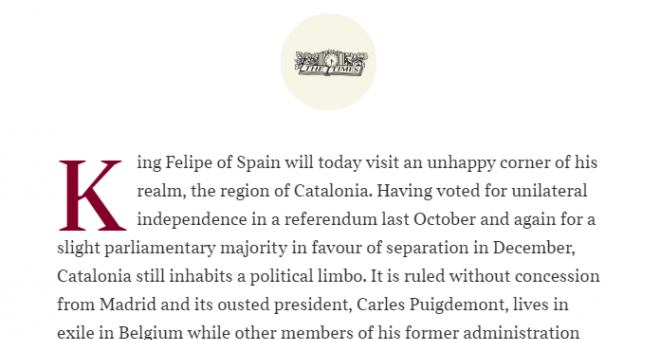 The Times sobre Catalunya