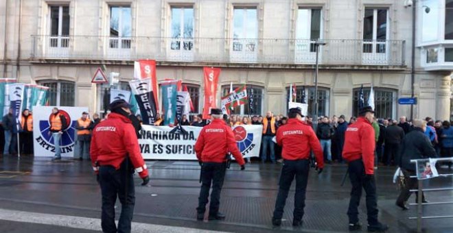 La protesta de los ertzainas. | EP