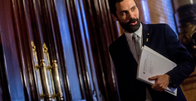 El presidente de la cámara catalana, Roger Torrent.- EFE