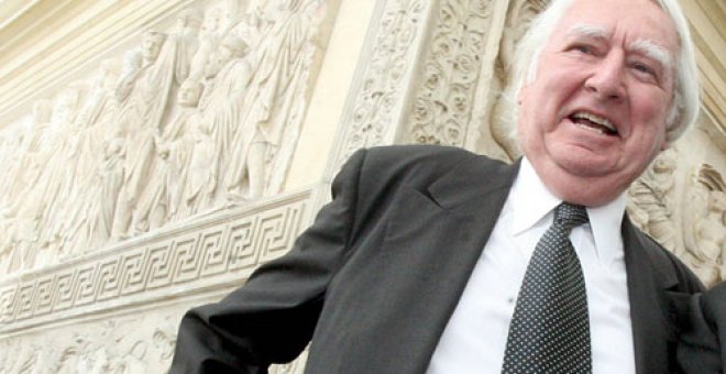 El arquitecto Richard Meier en la inauguración de un edificio en Roma, 2008 - EFE