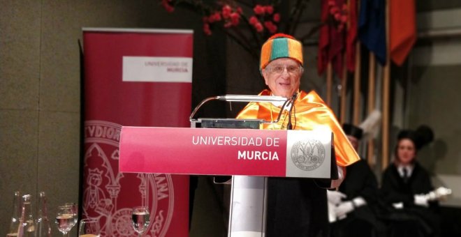 Tomás Fuertes durante el acto de investidura. EL POZO