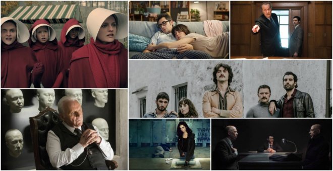 Imágenes de las series ‘The Handmaid’s Tale’, ‘Mira lo que has hecho’, ‘The Looming Tower’, ‘Westworld’, ‘Fariña’, ‘Jessica Jones’, y ‘Counterpart’.