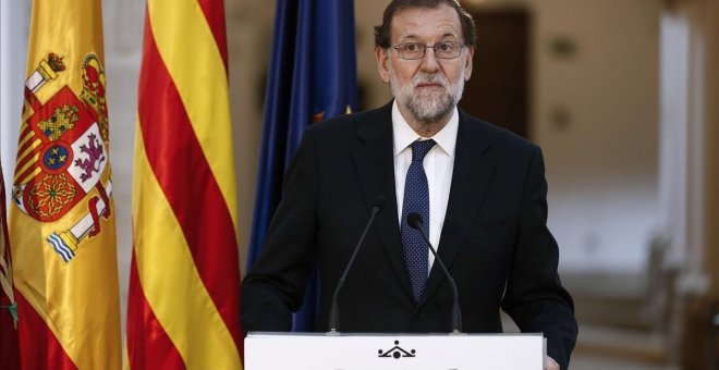 El presidente del Gobierno, Mariano Rajoy, en Lleida, este jueves, 20 de julio. / EFE / DIEGO CRESPO