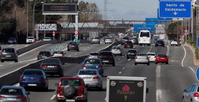 La A6 en Madrid, hace unos días. EFE/Fernando Alvarado