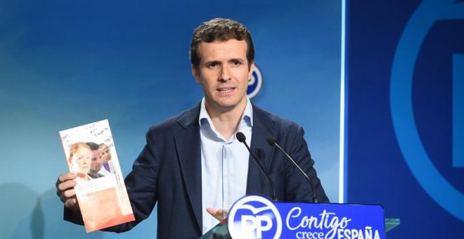 El vicesecretario de comunicación del Partido Popular, Pablo Casado. - EFE