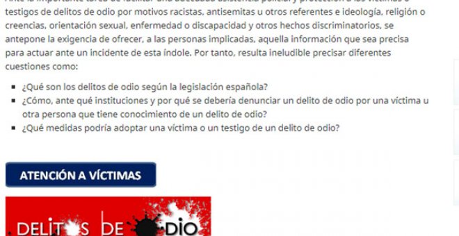 Nueva definición de delito de odio en la web de Interior