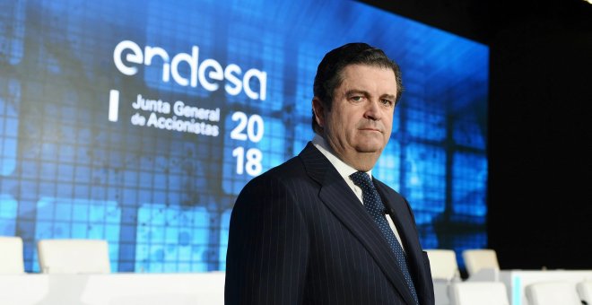 El presidente de la compañía de electricidad Endesa, Borja Prado, durante la Junta de accionistas de Endesa, celebrada en Madrid. EFE/ Fernando Villar