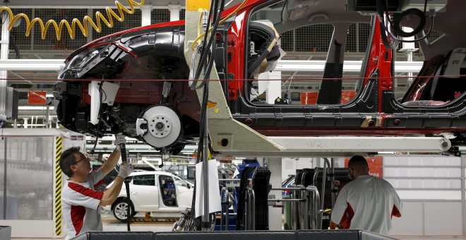 Cadena de montaje de la planta de SEAT en Martorell. REUTERS/Gustau Nacarino