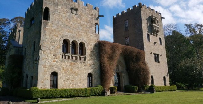 Entrada del Pazo de Meirás, en la localidad coruñesa de Sada.