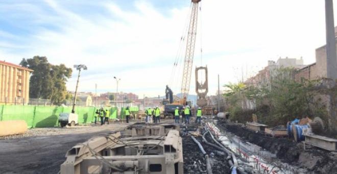 Obras del AVE a Murcia (Foto: ORM)