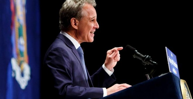 Fotografía de archivo que muestra al ya ex fiscal general del Estado de Nueva York, Eric Schneiderman. EFE/Justin Lane