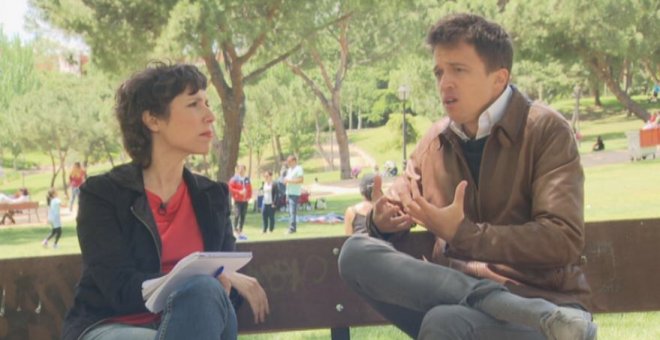 Íñigo Errejón, durante la entrevista.