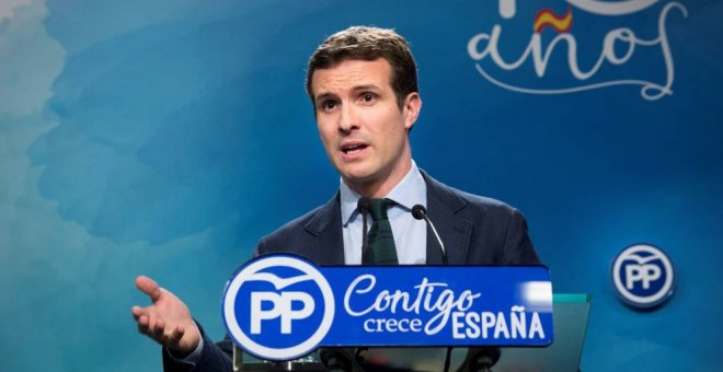 El vicesecretario de comunicación del Partido Popular, Pablo Casado. EFE/Archivo