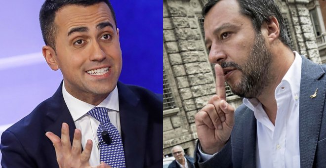 Luigi di Maio, líder del Movimiento 5 Estrellas, y Matteo Salvini, líder la La Liga - EFE