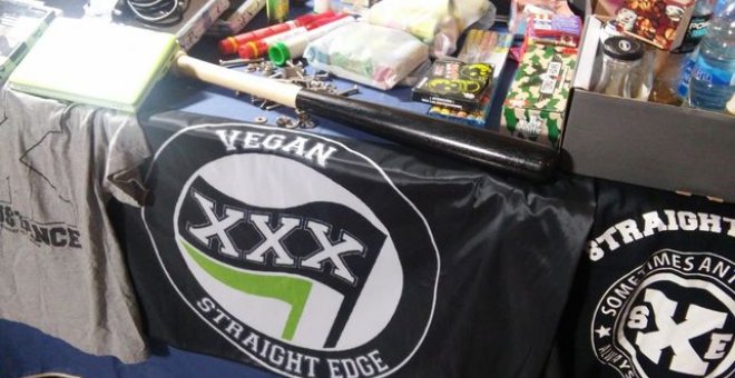 Imagen difundida por la Policía Nacional el día de la detención de los miembros de Straight Edge