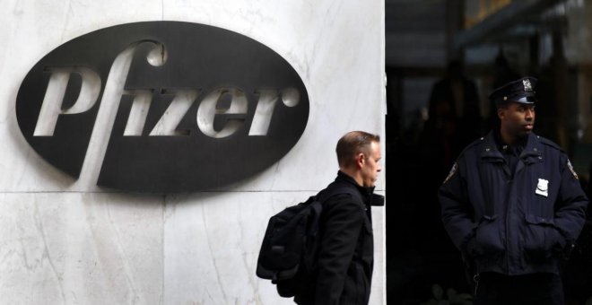 Oficina de la farmacéutica Pfizer en Nueva York. / ADAM HUNGER (REUTERS)