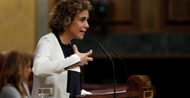 La ministra de Sanidad, DolorsLa ministra de Sanidad, Dolors Montserrat, durante su intervención en el Pleno del Cong Montserrat, durante su intervención en el Pleno del Congreso sobre el proyecto de Ley de Presupuestos Generales del Estado de 2018. / EFE