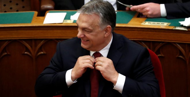 Viktor Orbán, hace unos días en el Parlamento húngaro. REUTERS/Bernadett Szabo