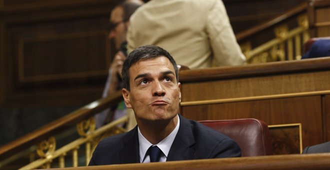 Pedro Sánchez en el Congreso. EUROPA PRESS