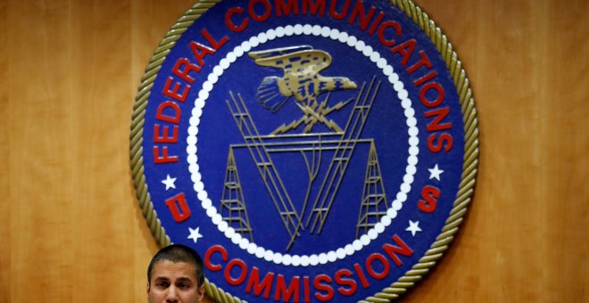 Ajit Pai, presidente de la FCC de EEUU, en una imagen de archivo. REUTERS/Aaron P. Bernstein