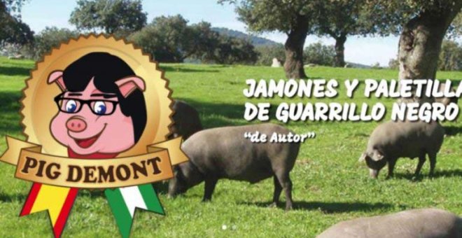 Cartel de la marca 'Pig de Mont'.