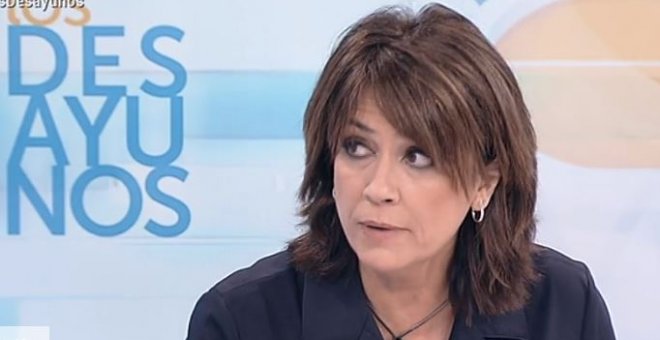 Dolores Delgado, ministra de Justicia, durante el programa Los Desayunos de TVE