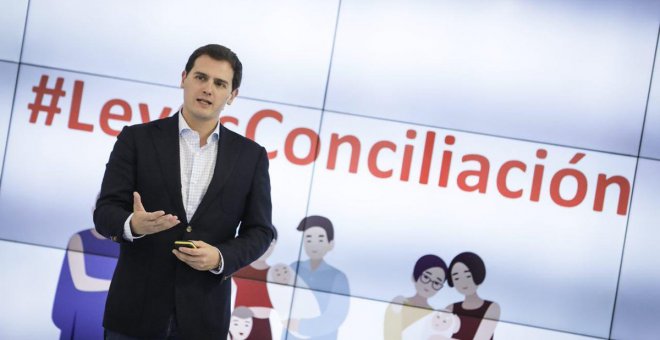 Albert Rivera durante la presentación de la Ley de Conciliación, Igualdad y Apoyo a las Familias / Ciudadanos