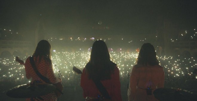 Concierto del grupo HAIM, compuesto por mujeres. TWITTER / HAIM