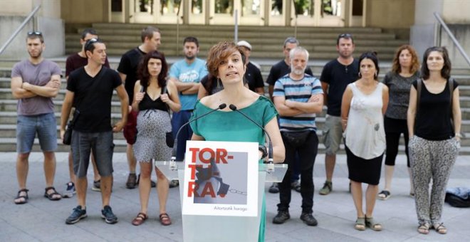 26/06/2018.- Sortu presenta hoy en Bilbao sus peticiones al ministro de Interior, Fernando Grande-Marlaska, a cargo de la abogada de presos de ETA Amaia Izko (imagen) y personas que denunciaron torturas durante su detención incomunicada ordenada por el ah