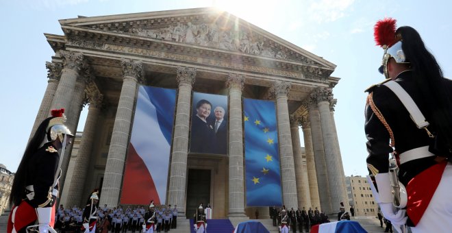 Simone Veil es inhumada en el Pantheon./REUTERS