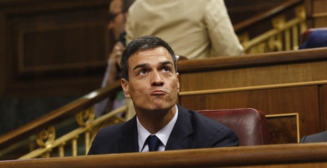 Pedro Sánchez en el Congreso. EUROPA PRESS