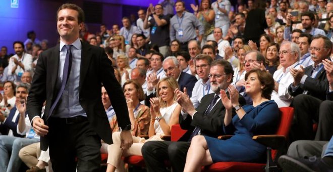 Pablo Casado, nuevo presidente del PP. / JUAN CARLOS HIDALGO (EFE)