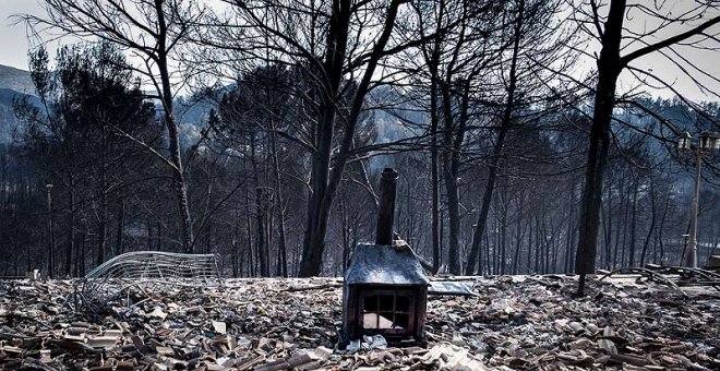 Urbanizaciones Montepino y Montesol afectadas por el incendio forestal de Llutxent, en Gandía. Greenpeace/Pedro Armestre